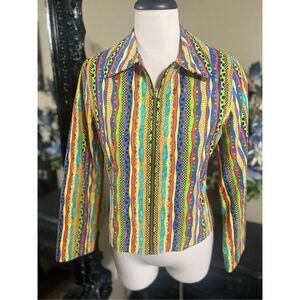 Colorful Lorizoni Long Sleeve Jacket, Blazer  Size XS